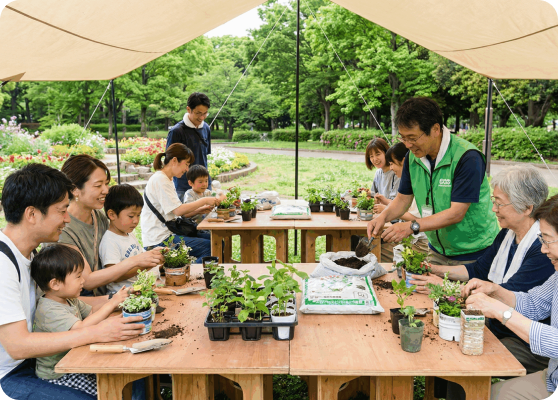 横浜市民活動フィールドの活動風景